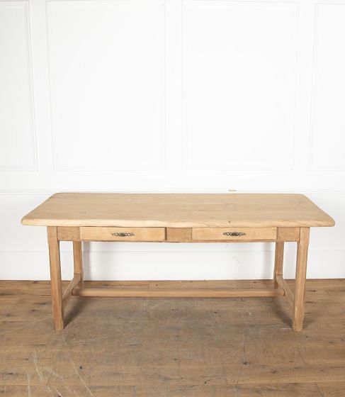 20th Century Scrubbed Oak Farmhouse Table DA8530689