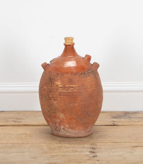 20th Century French Decorative Pottery Oil Carrier DA8538984