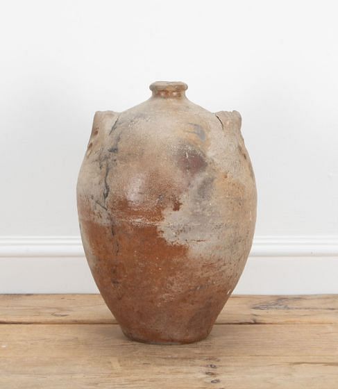 20th Century French Large Decorative Stoneware Oil Container DA8538985