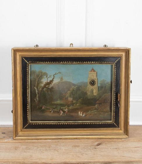 18th Century English Automaton Picture Clock DA8940881