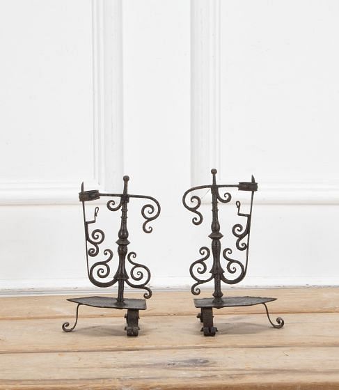 18th Century Wrought Iron Candle Holders DA8940883