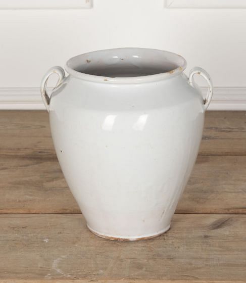 19th Century French White Glaze Confit Pot DA9030379