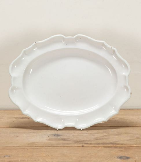 Large 18th Century White Faience Platter DA9042132
