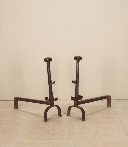Pair of Late 17th Century French Iron Fire Dogs DA9243743
