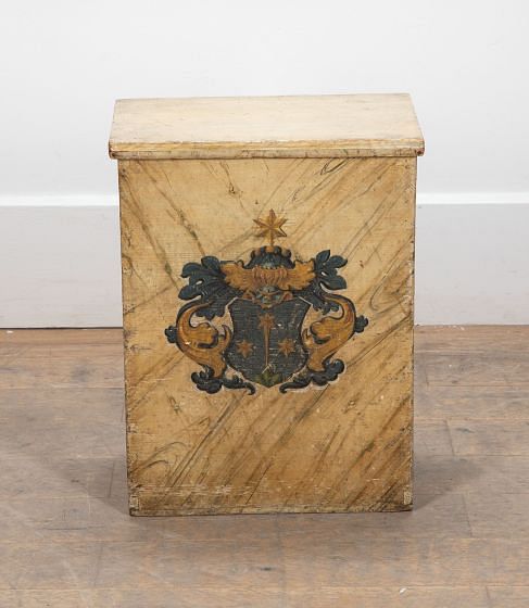 French 19th Century Painted Riding Boot Box DA9338625