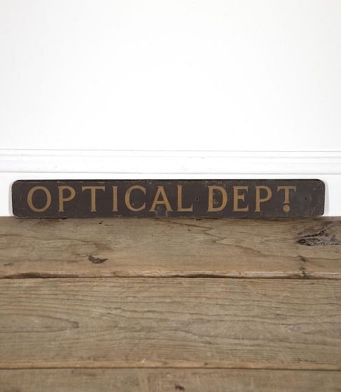 19th Century Victorian Optical Department Sign DA9921558