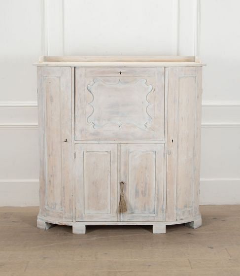Late 19th Century Swedish Pine Secretaire with Fall-Front Desk Top DB4440988