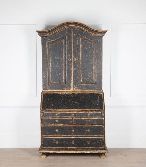 Early Swedish 19th Century Rococo Secretary DB6037586