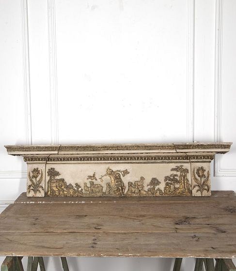 SALE: Regency Painted and Gilded Overdoor GA0924340