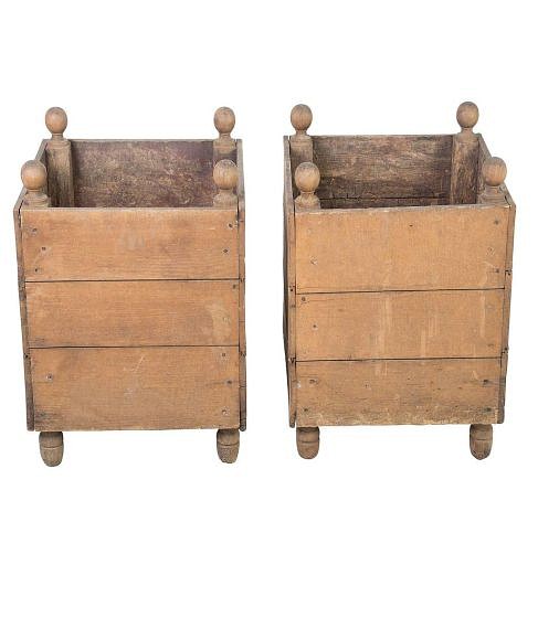 Pair of Wooden Planters GA1111481