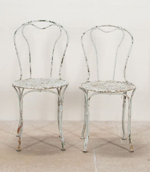 Pair of Small 19th Century French Garden Chairs GA1341605