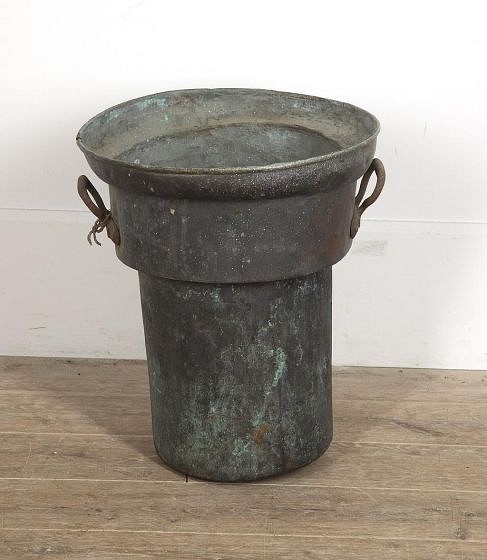 SALE: Large 19th Century French Handled Copper Vat GA1515413