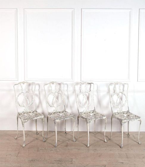 Set of Four 20th Century English Garden Chairs GA2062280