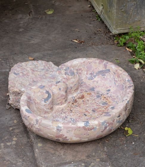 Mid 19th Century French Breccia Marble Font GA3337147