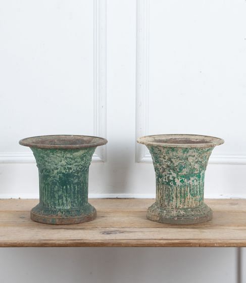 Pair of French 19th Century Cast Iron Jasmine Planters GA3439583