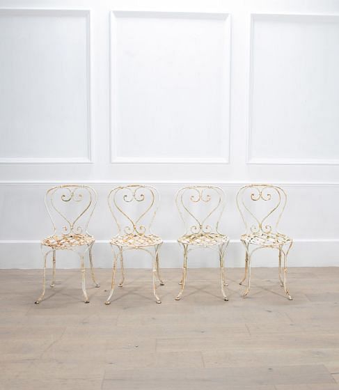 Set of Four 19th Century French Metal Garden Chairs GA7235683