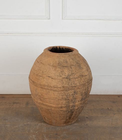 Large 18th Century Spanish Ribbed Olive Jar GA7435636