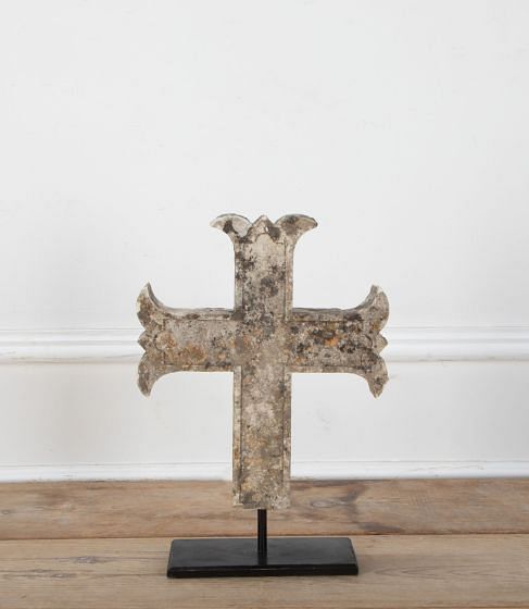 19th Century French Carved Stone Cross GA8034879