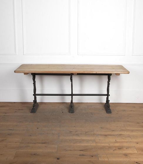 19th Century Cast Iron and Pine  Conservatory Table GA8227313