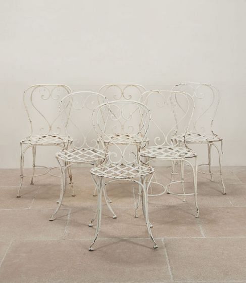 Set of Six 19th Century French Garden Chairs GA9042024