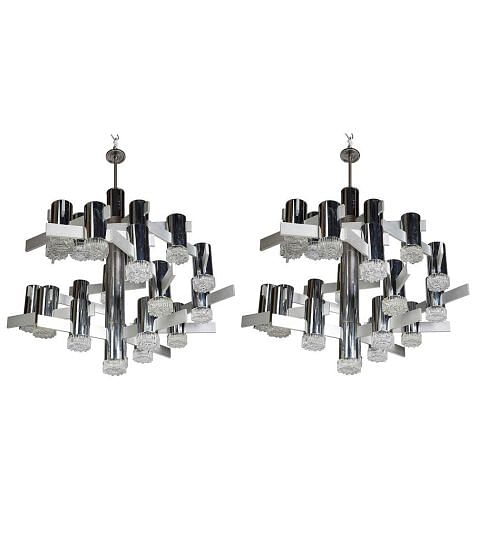Pair of Sciolari Chandeliers LC0112172