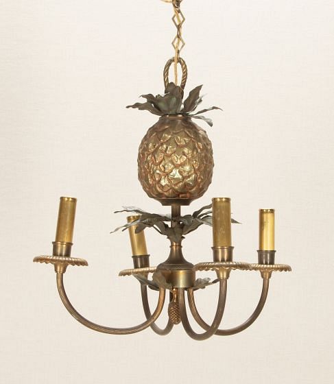 Mid-Century French Pineapple Chandelier in the Style of Maison Charles LC4243404
