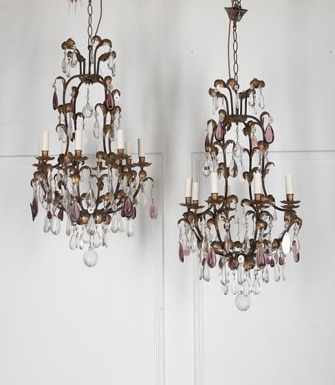 Pair of Mid Century Italian Chandeliers LC4830947