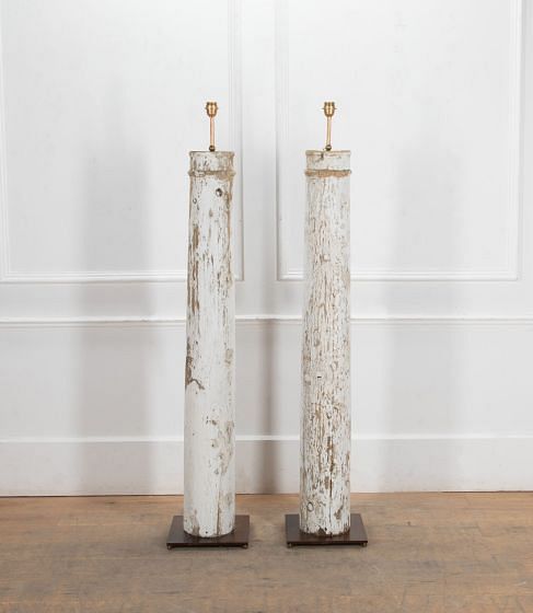Pair of 19th Century Italian Pillar Lamps LF0241424