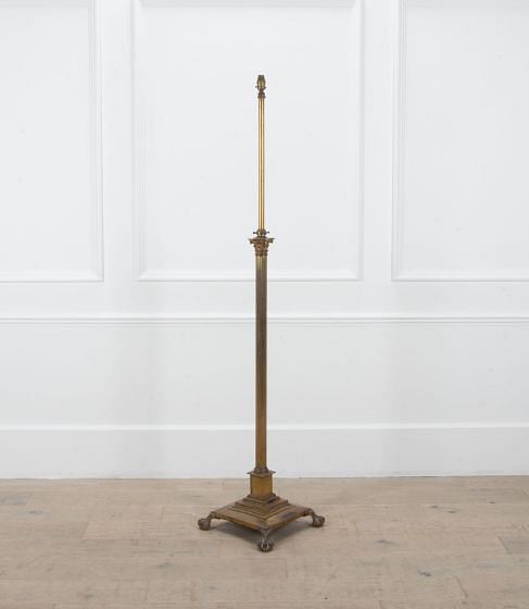 19th Century Brass Standard Lamp LF3239056