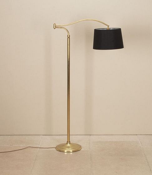 Mid-Century Italian Brass Swing Arm Floor Lamp LF4843625