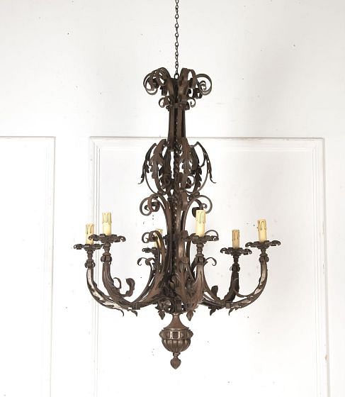 20th Century French Iron Chandelier LL3720500
