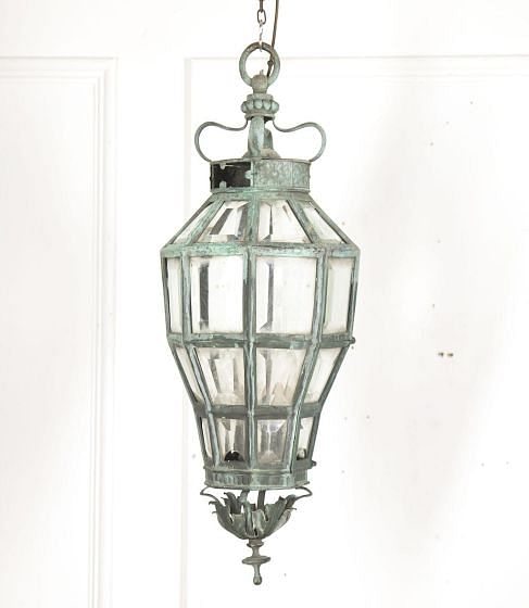 Late 19th Century Octagonal Bronze Lantern LL9219075