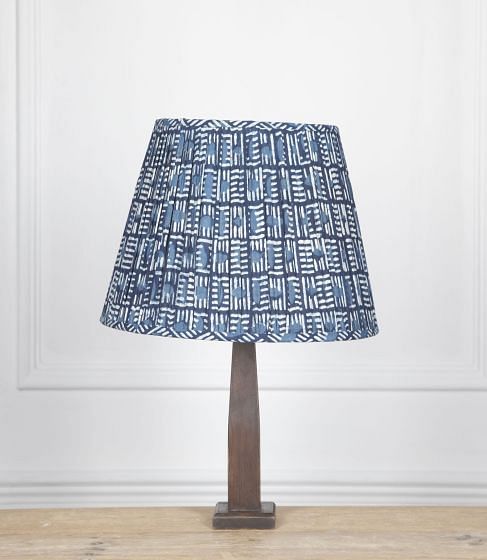 40cm Indigo Brick Cotton Lampshade LS6633268