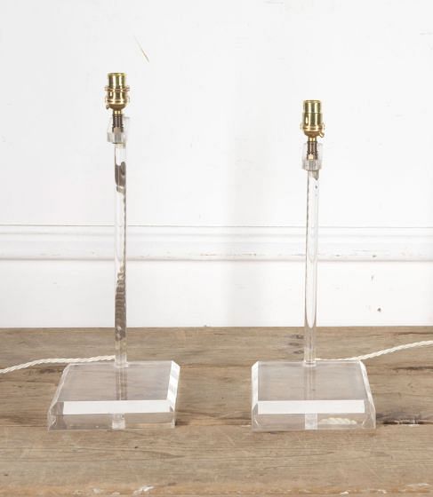 Pair of 20th Century Lucite Table Lamps LT1530013