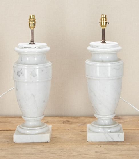 Pair of Large 20th Century French Marble Urn Table Lamps LT1541023