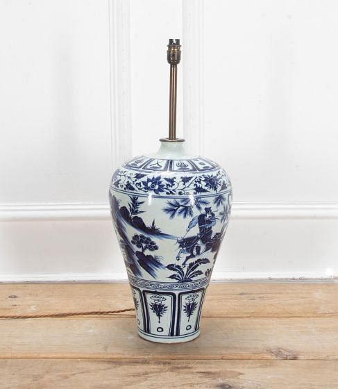 20th Century Chinese Export Blue and White Lamp LT2541400