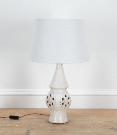 Georges Pelletier White Ceramic Lamp LT2939571
