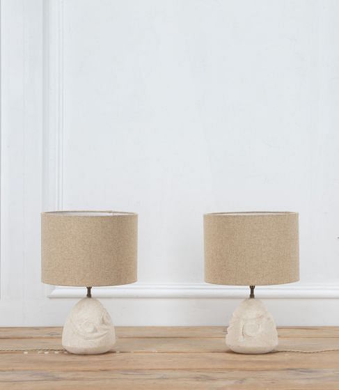 Pair of 20th Century Concrete Table Lamps LT4635433