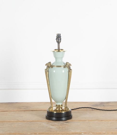 French 19th Century Celadon Table Lamp LT5238117