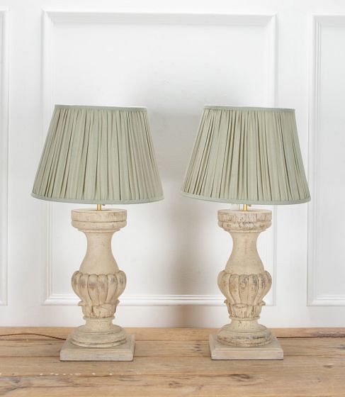 Pair of 19th Century French Wooden Lamps LT6040171