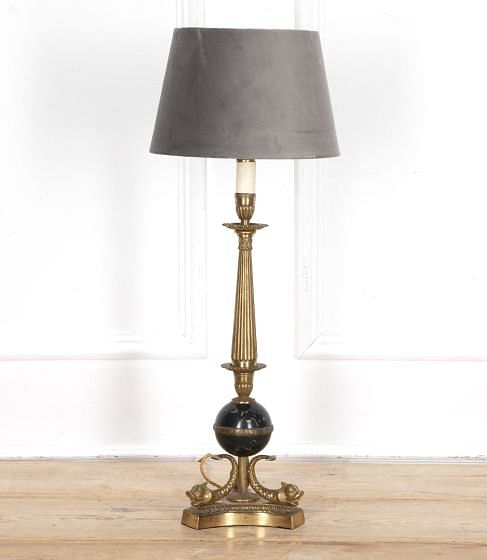 20th Century French Cast Brass Table Lamp LT8040445