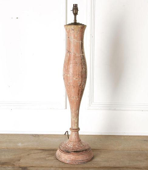 Large Painted Wooden Balustrade Lamp LT9017970