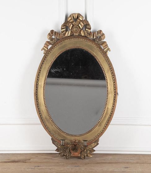 18th Century Gustavian Oval Mirror MI1430276