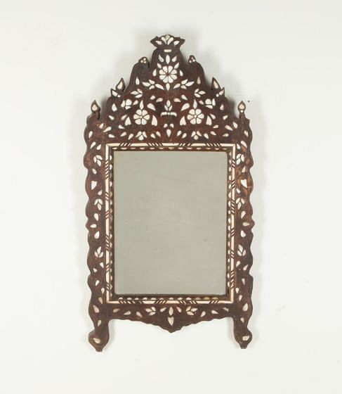20th Century Syrian Mother of Pearl Inlay Mirror MI1542020