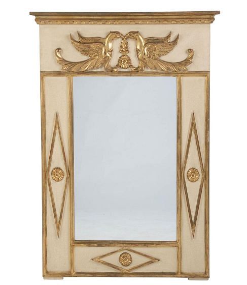 Decorative French Painted and Gilt Parcel Mirror MI158786