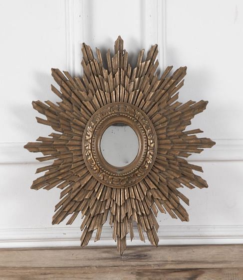 Early 20th Century Art Deco Gilt Sunburst Mirror MI2328455