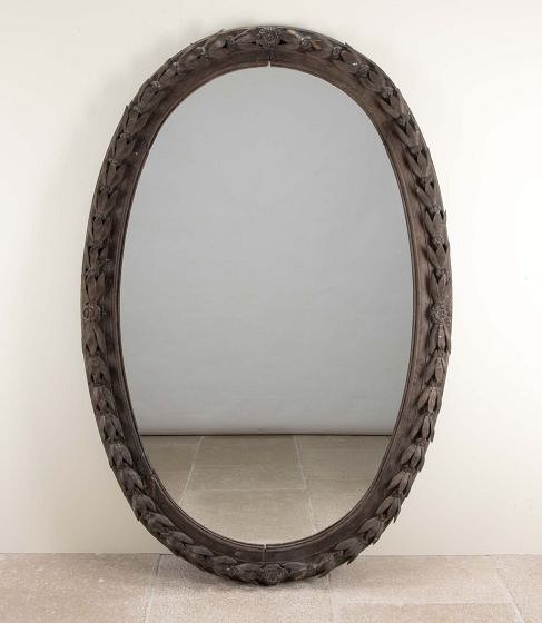 Large 18th Century French Carved Mirror Frame MI2642270