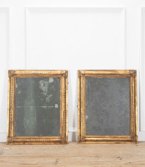 Pair of Italian 18th Century Giltwood Mirrors MI2838370