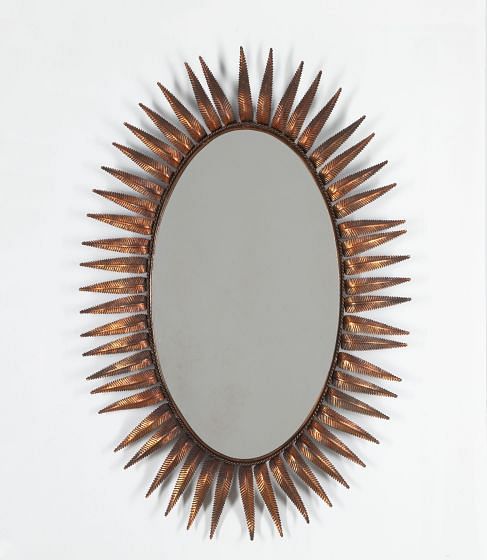 20th Century Oval Leaf Mirror MI3034057