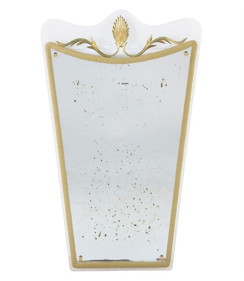20th Century Italian Shield Shaped Wall Mirror MI3054626